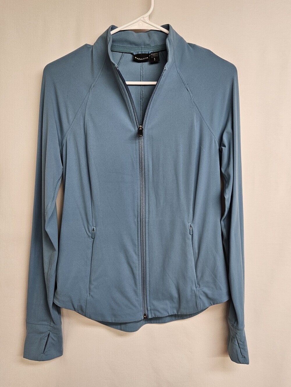 Athleta Salutation Full Zipper Jacket Size Small Blue